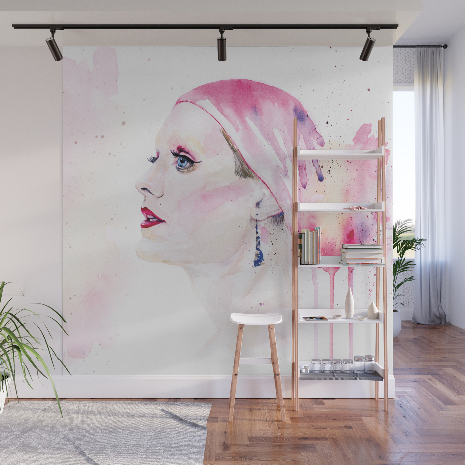 Rayon Jared Leto In Dallas Buyers Club Watercolor Portrait Wall Mural By Miaubetty Society6