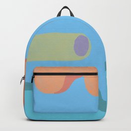 Waves and blobs in Singapore Art Print Backpack