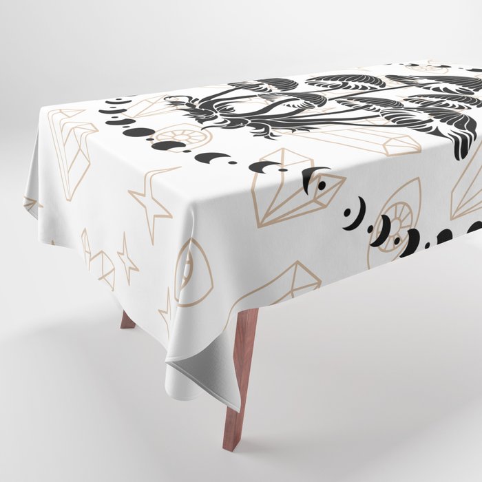 Moons and Shrooms Tablecloth