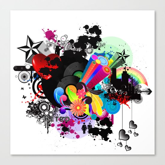 Retro Canvas Print
