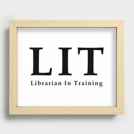 Librarian in Training Recessed Framed Print