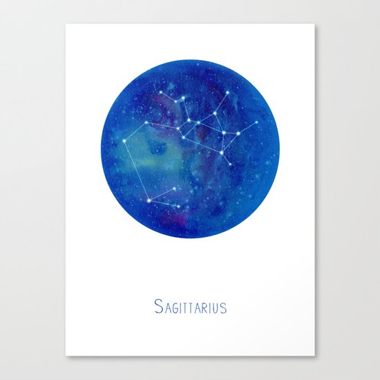 Constellation Sagittarius Canvas Print
