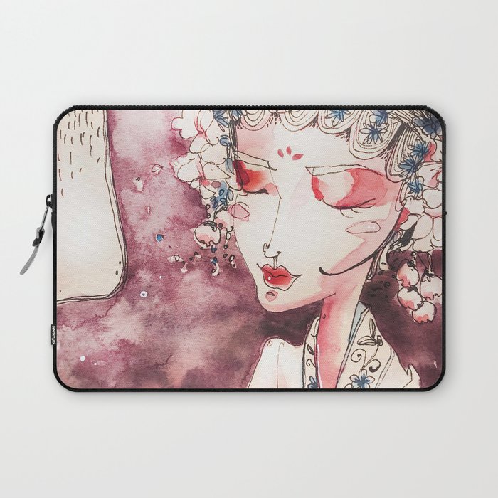 Chinese Beauty in Peking Opera Outfit Laptop Sleeve