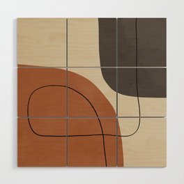 Modern Abstract Shapes #1 Wood Wall Art