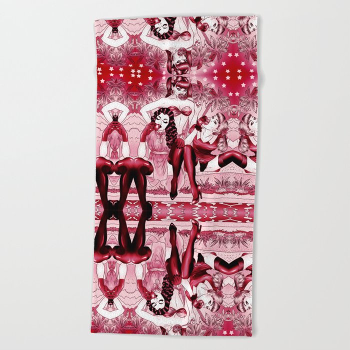 Blazing Summer Dream - Scarlet Edition Beach Towel