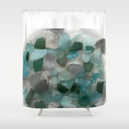 Sea Glass Shower Curtains For Any, Seaglass Shower Curtain