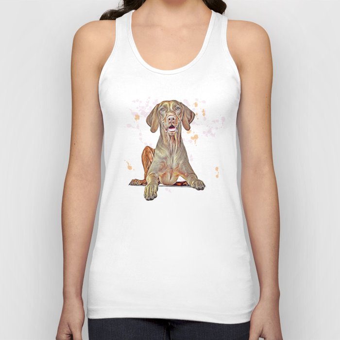 Vizsla dog portrait hound dog design gift Tank Top