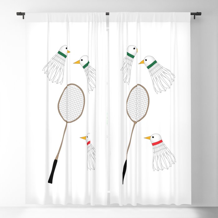 Badminton Cock Shuttles Blackout Curtain