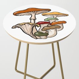Late Summer (Lammas) Mushrooms Side Table