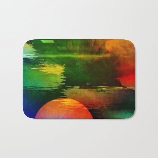 Multicolored abstract 2016 / 003 Bath Mat