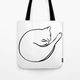 Sleeping Cat Tote Bag