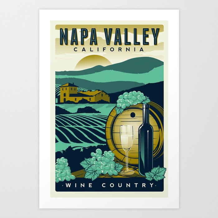 Napa Valley California Wine Country Kunstdrucke