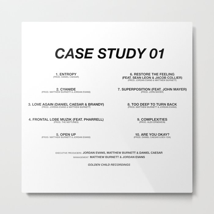 Case Study 01 - Daniel Caesar Metal Print