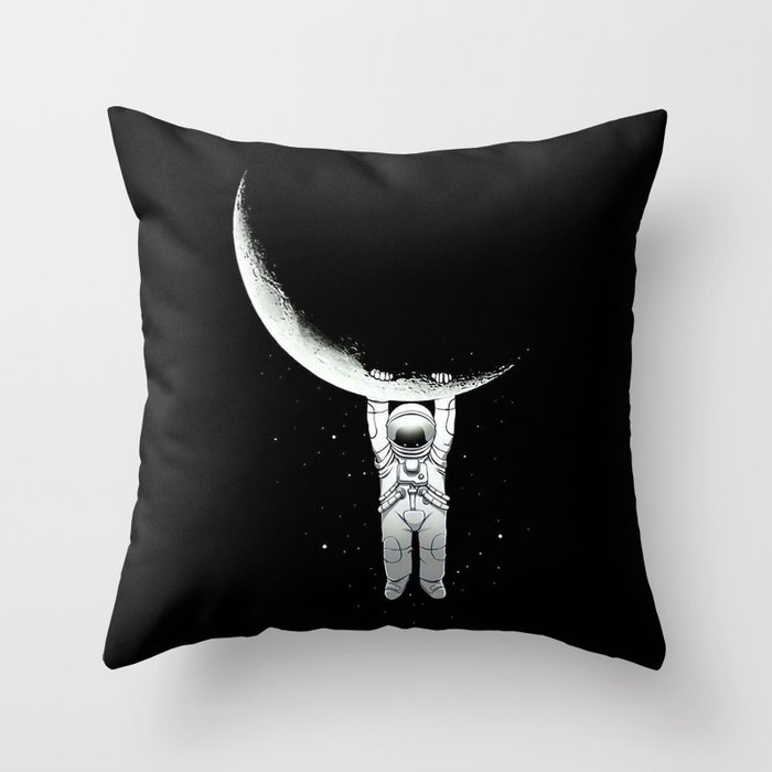 Astronaut Hanging Throw Pillow
