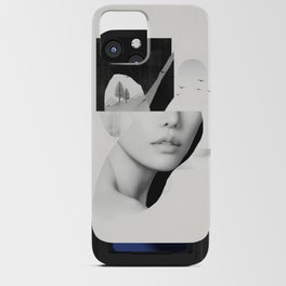 minimal collage /silence 7 iPhone Card Case