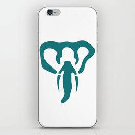 minimal elephant iPhone Skin