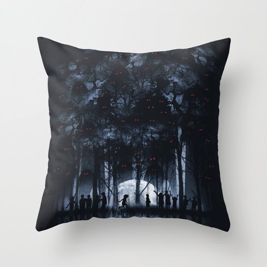 Creatures Rule the Night Throw Pillow