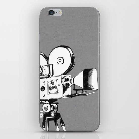 vintage filming iPhone Skin