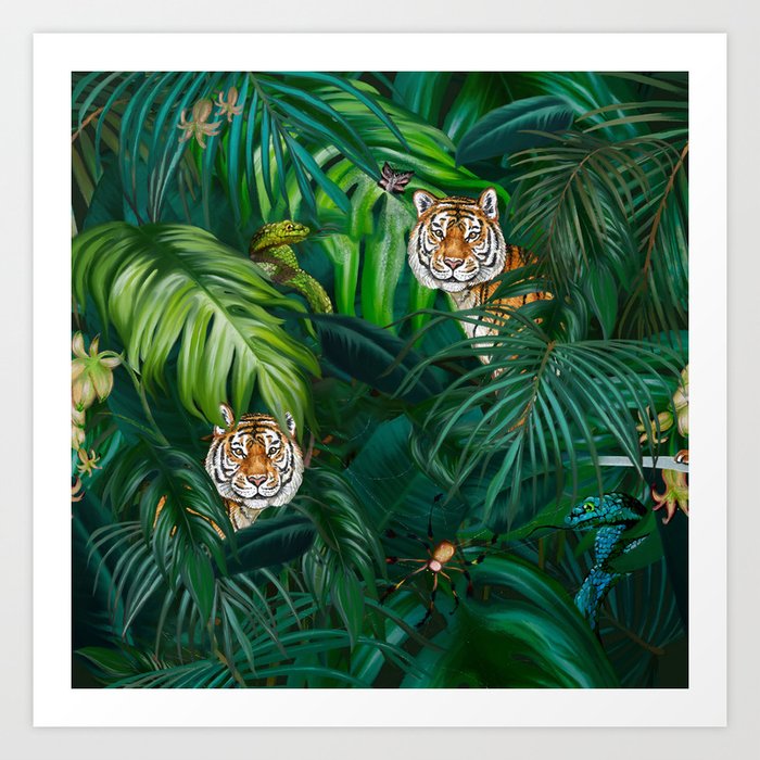 Jungle Tiger Prints Art Print
