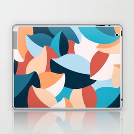 Colorful Leaves Foliage Abstract Nature Art In Modern Contemporary Color Palette Laptop Skin