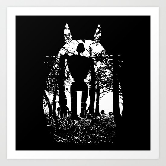 Miyazaki Forest Art Print