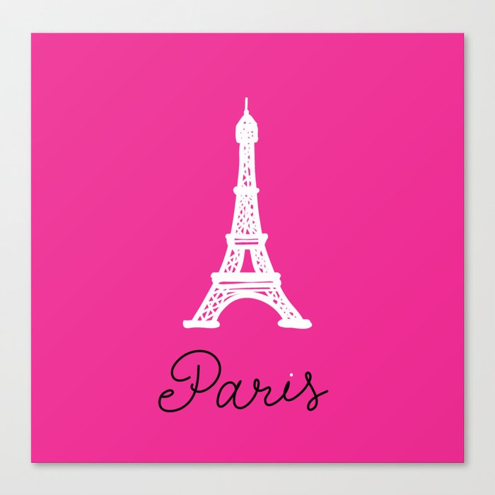 Paris I Love You - Eiffel Tower Canvas Print