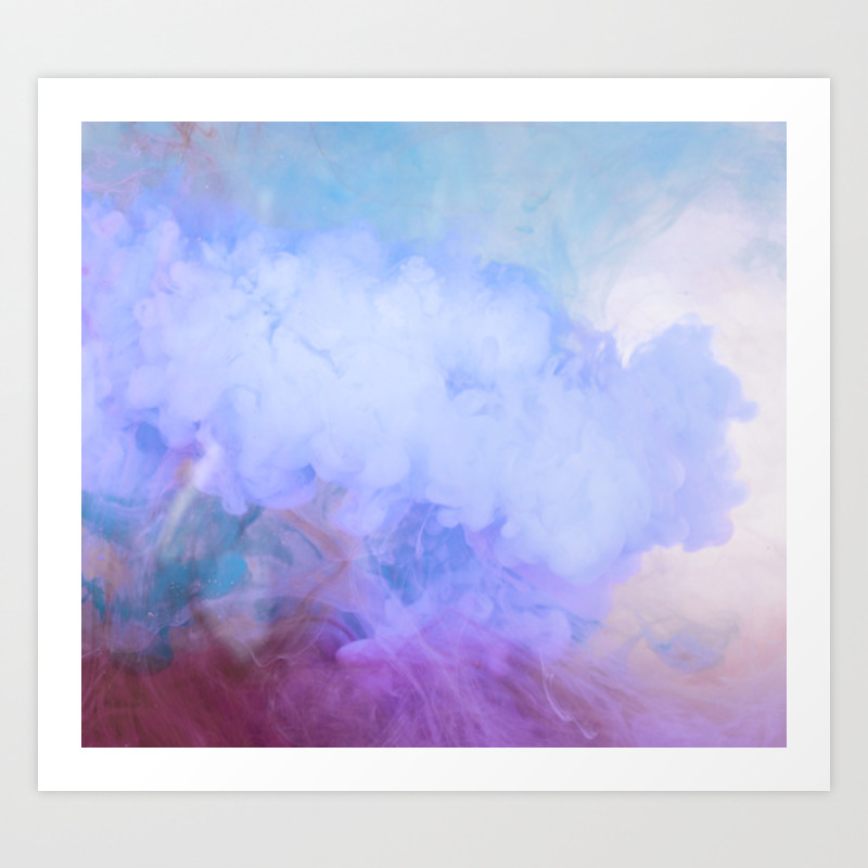 Dreamy Rainbow Clouds Art Print By Patternfactory Society6