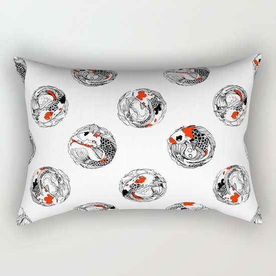 Polka koi Rectangular Pillow