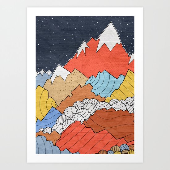 Rocky Mounts Art Print