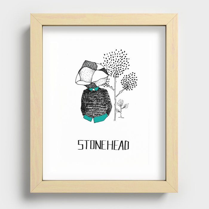 StoneHead Recessed Framed Print