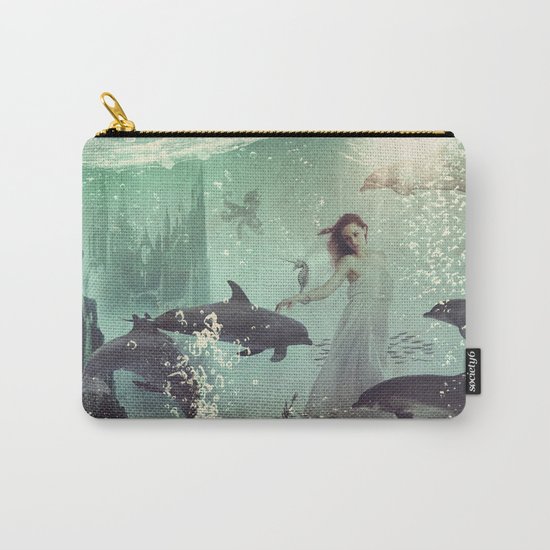The Sea Unicorn Lady Carry-All Pouch