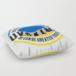 World Peace Ukraine We Can Be Greater Together Floor Pillow
