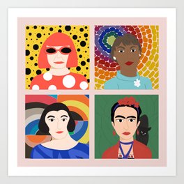 Female artists - International Women’s Day Art Print