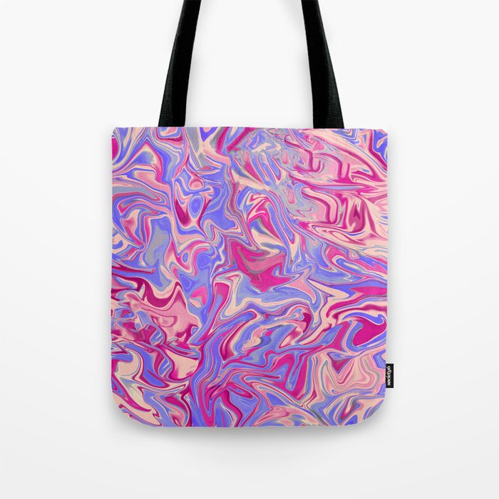 Retro Fluid Ink 02 Tote Bag