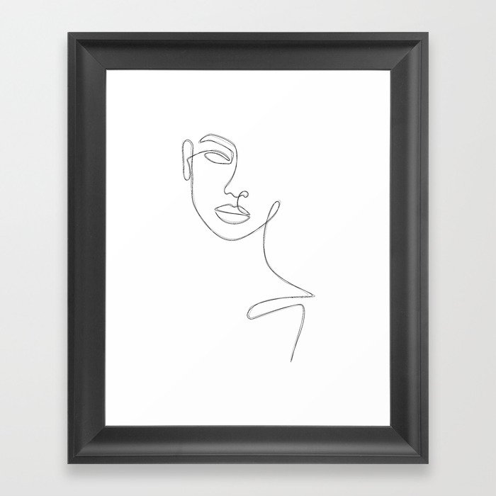 Lady Sketch Framed Art Print