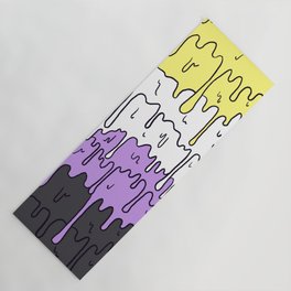 Cute Pride Pastel Melting Pride Design, Non Binary flag Yoga Mat