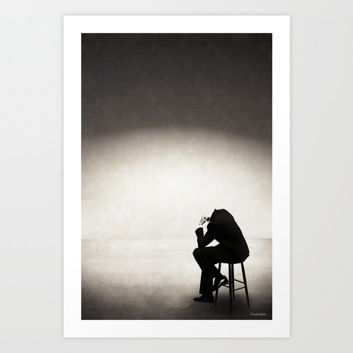 Thoughts of the past Art Print