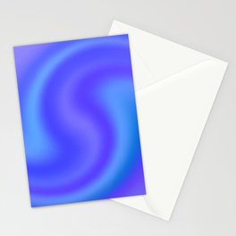 Blue Swirl Stationery Card