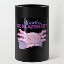 Official Sleep Shirt Axolotl Cute Animals Relax Can Cooler