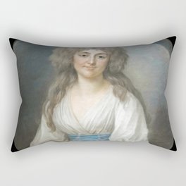 The Princess of Montléar, 1790, by Adelaide Labille-Guiard Rectangular Pillow