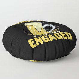 Beer Me I Just Got Engaged Floor Pillow