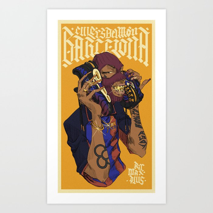 Barcelona TN Art Print by elmenorenlahabana Society6