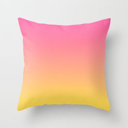 Yellow and pink throw pillows
