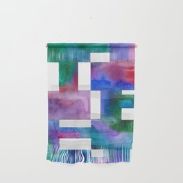 Watercolor Rectangles Wall Hanging