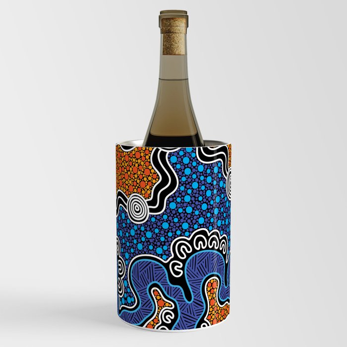 Authentic Aboriginal Art - 10 Wine Chiller