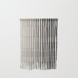 Black Vertical Lines Wall Hanging