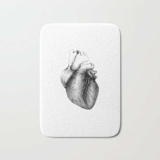 heart Bath Mat