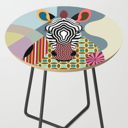 Spectrum Zebra Side Table