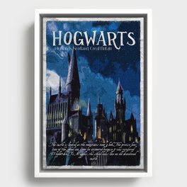 The best wizarding school Framed Canvas