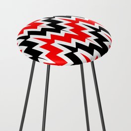 Abstract geometric pattern - red. Counter Stool